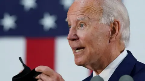 Reuters Joe Biden at campaign event in Wilmington, Delaware on 30 June