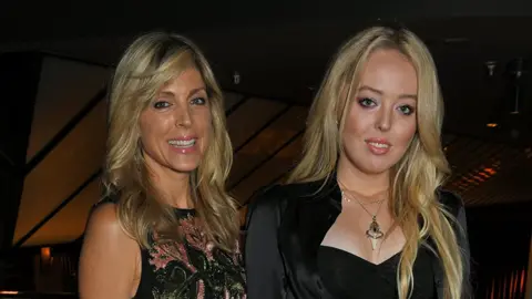 Getty Images Marla Maples and Tiffany Trump in London