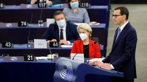 Getty Images Polish Prime Minister Mateusz Morawiecki