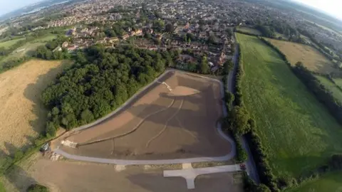 West Berkshire Council Flood basin in Thatcham