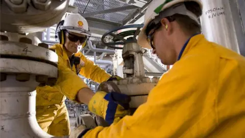 Shell Oil rig workers