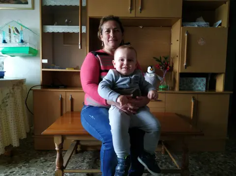 Esperanza Escribano Maria and young Antonio