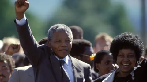 AFP Nelson and Winnie Mandela