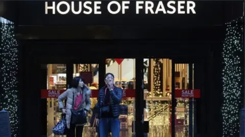 Getty Images House of Fraser store front