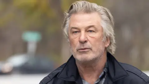Getty Images Alec Baldwin speaks for the first time regarding the accidental shooting that killed cinematographer Halyna Hutchins, and wounded director Joel Souza on the set of the film "Rust", on October 30, 2021 in Manchester, Vermont.