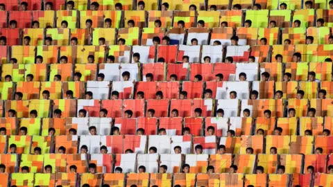 AFP/Getty Mass Games performance in Pyongyang