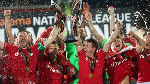 Getty Images Wrexham lift the National League