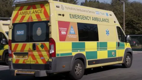 markettiers Yorkshire Ambulance Service vehicle