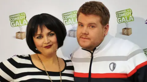 PA Ruth Jones and James Corden