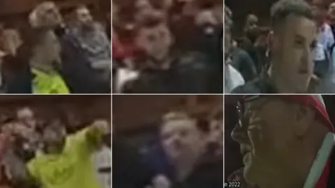 Staffordshire Police CCTV collage of people Staffordshire Police would like to speak to