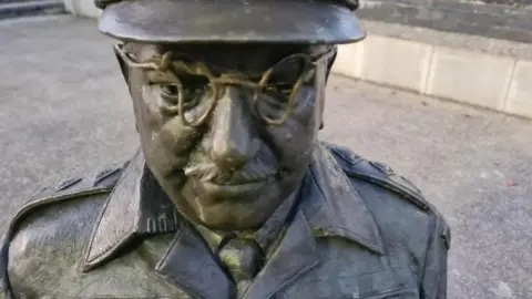 Dad's Army Museum Statue of Captain Mainwaring