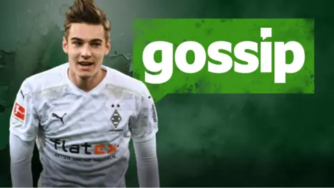 Borussia Monchengladbach's Germany player Florian Neuhaus, who has been linked with a ove to Liverpool