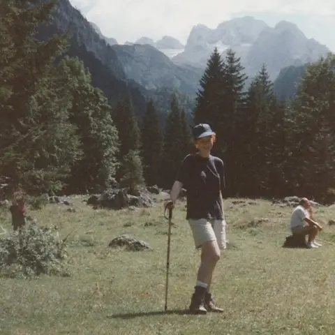 Victoria Harrison Victoria Harrison hiking in Germany as a teenager