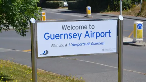 BBC Guernsey Airport sign