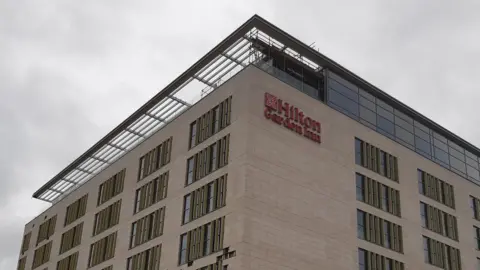 Joanna Taylor The top of the Hilton Hotel in Fletton Quays