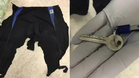 Met Police Shorts and key