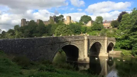 BBC Ludlow from the river