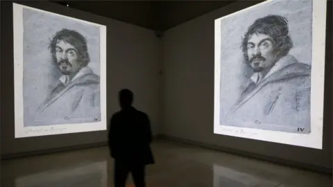Reuters Video installation entitled Caravaggio Experience