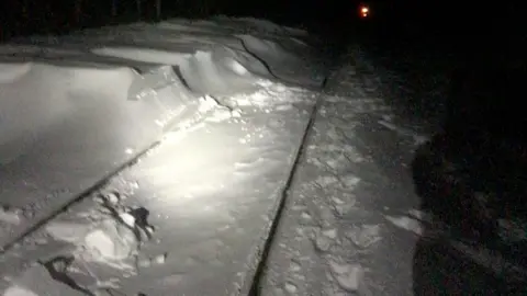 Network Rail Scotland Snowdrift