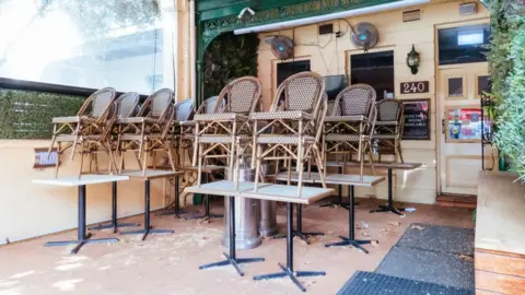 Getty Images A closed restaurant in Melbourne, Australia