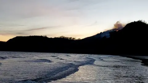 Sarah James Fire near Caswell Bay