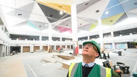 Liverpool City Council Councillor Malcolm Kennedy at the site