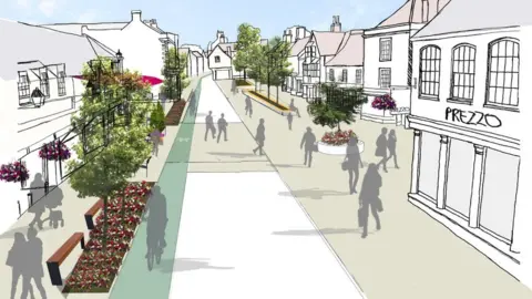 South Gloucestershire Council Future Thornbury High Street concept image