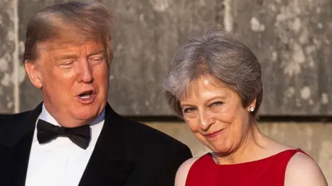 AFP Theresa May and Donald Trump