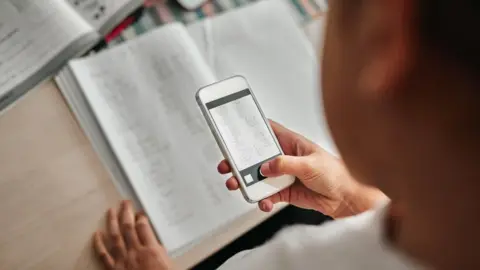 Getty Images Child learning on a phone