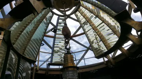 Tim Nguyen Restoration works at Graves lighthouse in Boston, Massachusetts