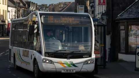 Dartline Dartline bus travelling through Devon