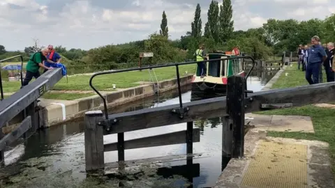 Canal and River Trust Formal reopening of Lock 14 on the Grantham Canal