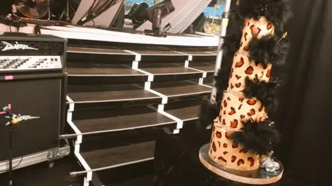 Colin Price Mel B's surprise birthday cake