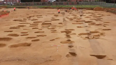 Suffolk County Council Looking over the Anglo-Saxon cemetery at Oulton