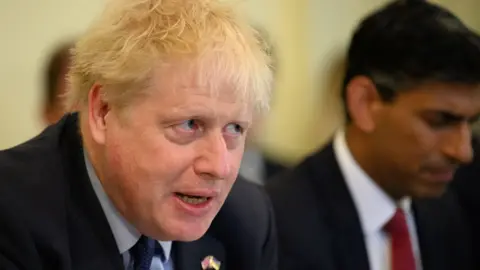 Getty Images Boris Johnson at Cabinet