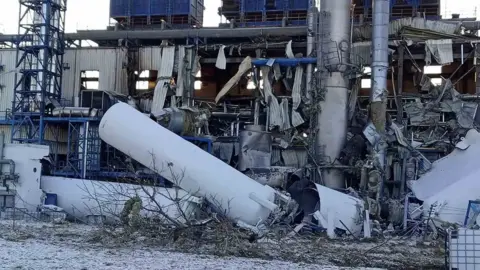 Coca-Cola Damaged coca-cola factory in Kyiv, Ukraine