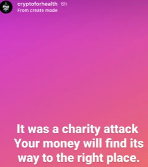 Instagram Instagram post on Cryptoforhealth account