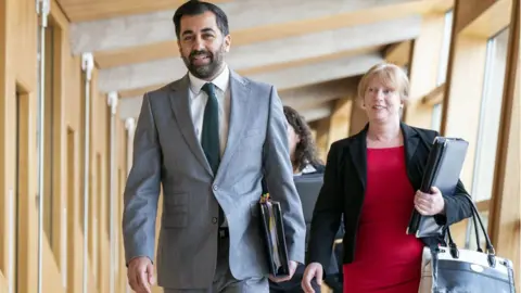 PA Media humza yousaf and shona robison