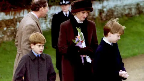 AFP Princess Diana with Princes Harry and William