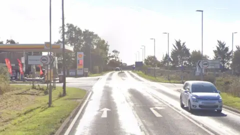 The crossroads near Harrington where the accident took place.