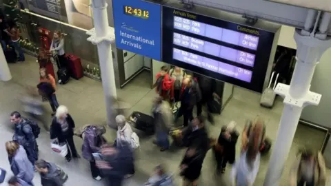 Reuters Eurostar arrivals St Pancras