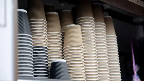 Getty Images Paper cups