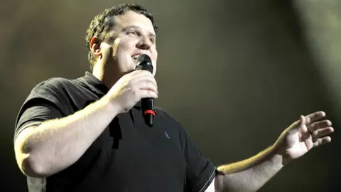 Getty Images Comedian Peter Kay appears as special surprise guest introducing Keane performing at Manchester Apollo on May 30, 2012 in Manchester