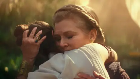 Lucasfilm Leia and Rey in The Rise of Skywalker