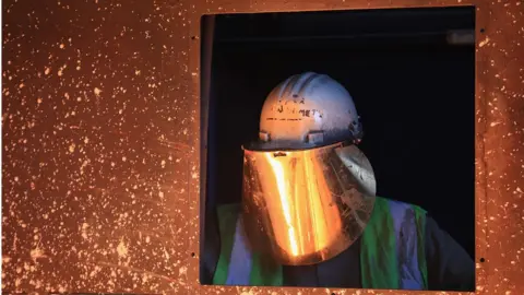 British Steel worker