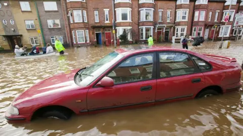 Getty Images Flooding in Cumbria in 2005