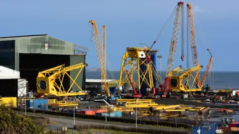 Getty Images The BiFab Methil yard in Fife