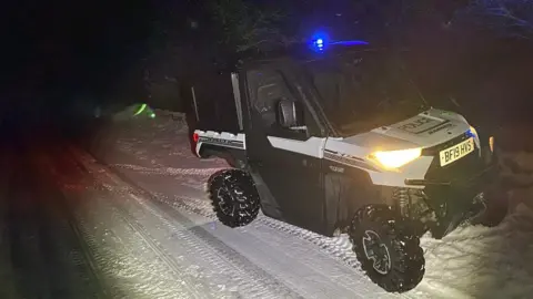 Derbyshire Police Derbyshire Police snow vehicle