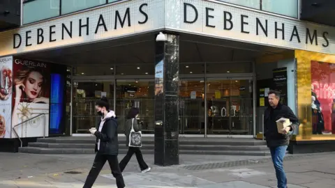 PA Media Debenhams store