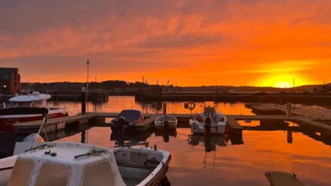 Woolymanda Sunrise of Padstow in Cornwall